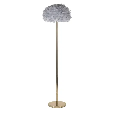 LAMPA STOJĄCA FEATHERS SLIM SZARA 43X170 cm